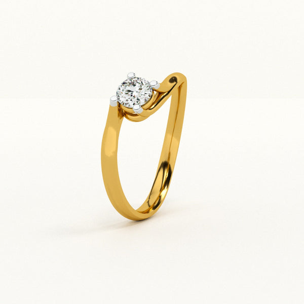 Graceful Twist 0.24 carat Lab-Grown Diamond Ring