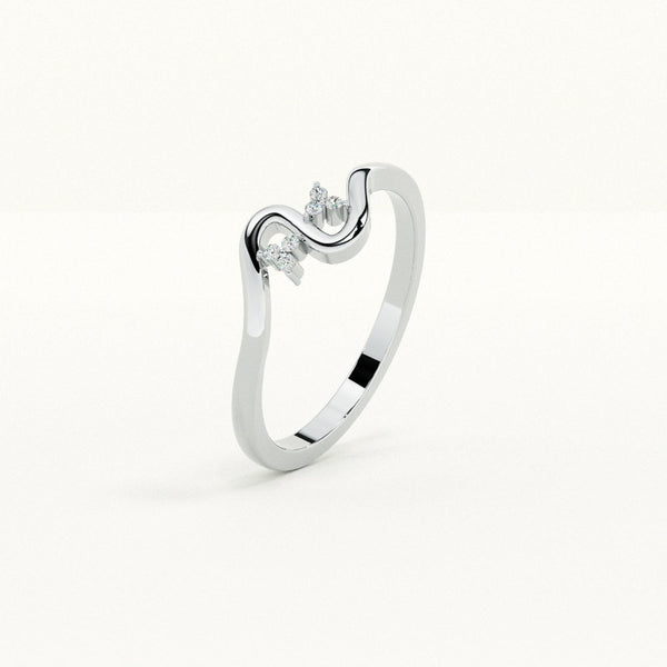 Modern Elegance 0.03 Carat Minimal Lab Grown Diamond Ring