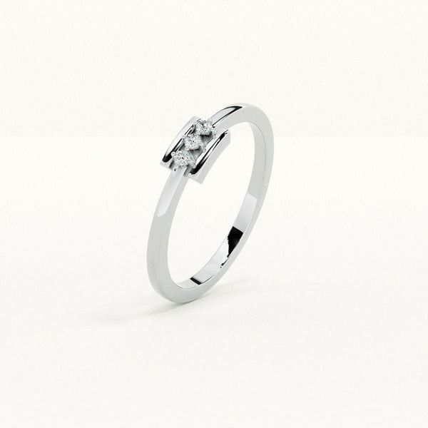 Ziva Glow Minimal 0.04 Carat Lab Grown Diamond Ring