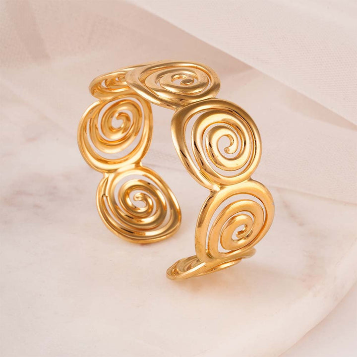 Chunky Swirl Cuff Bracelet-3