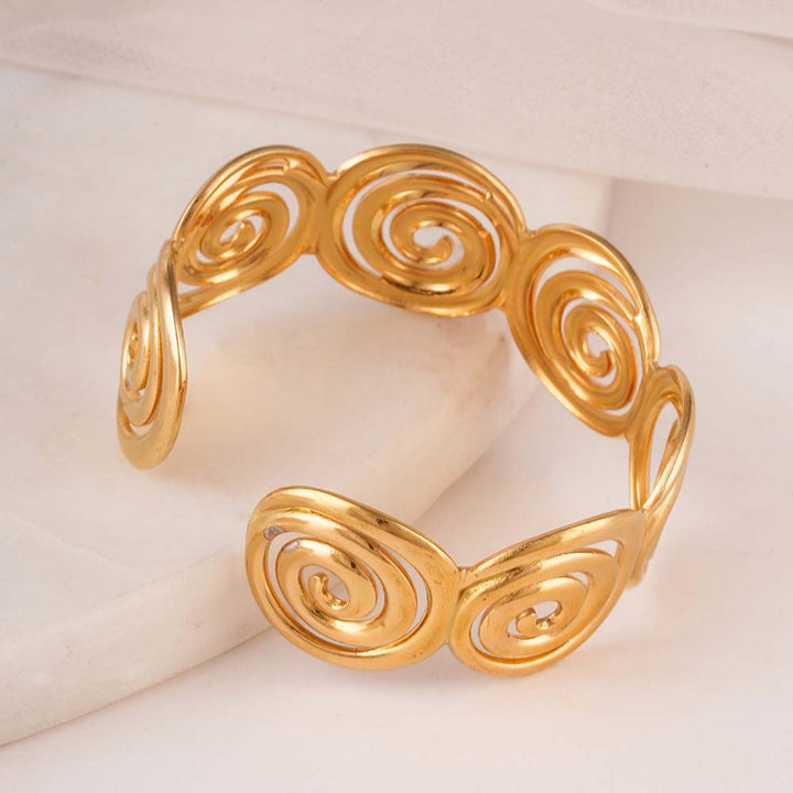 Chunky Swirl Cuff Bracelet-5