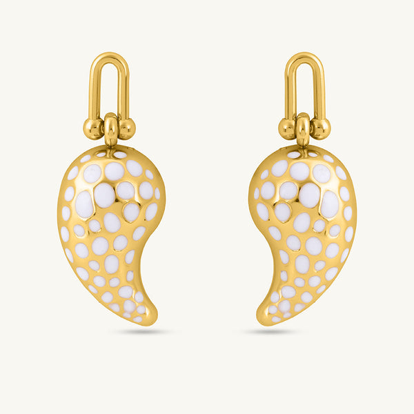 Polka Paisley Earrings