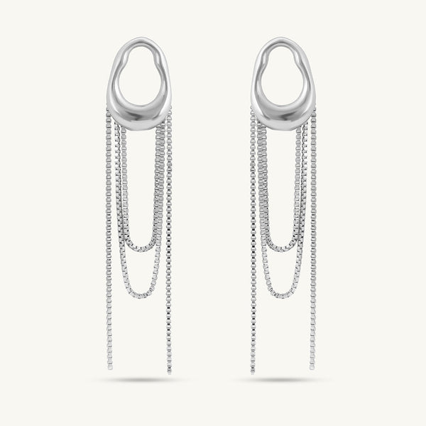 Artistic Dangle Chain Earrings