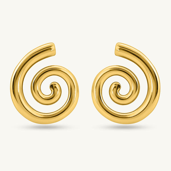 Trendy Sprial Stud Earrings