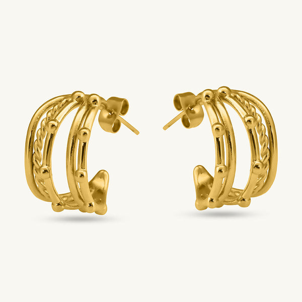 Intricate Multi Hoop Earrings