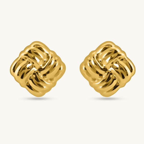 Knotted Stud Earrings