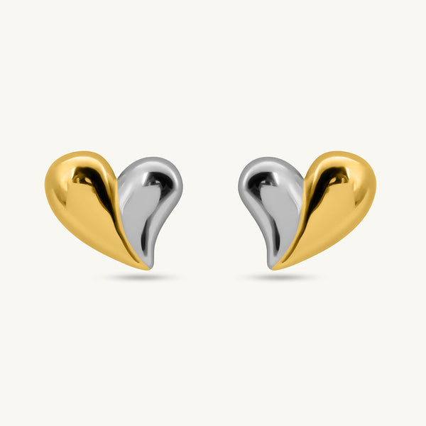 Split Heart Earrings