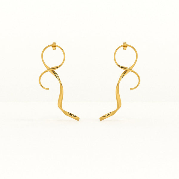 Golden Figure Eight Drops