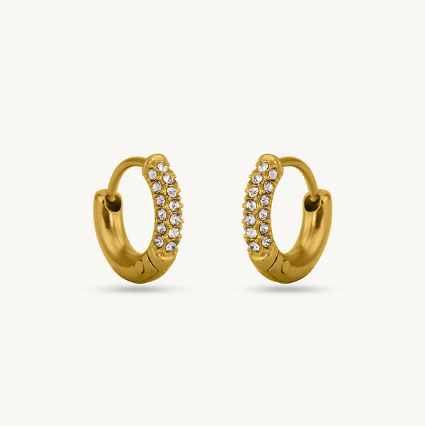 Gem Edge Glow Hoops