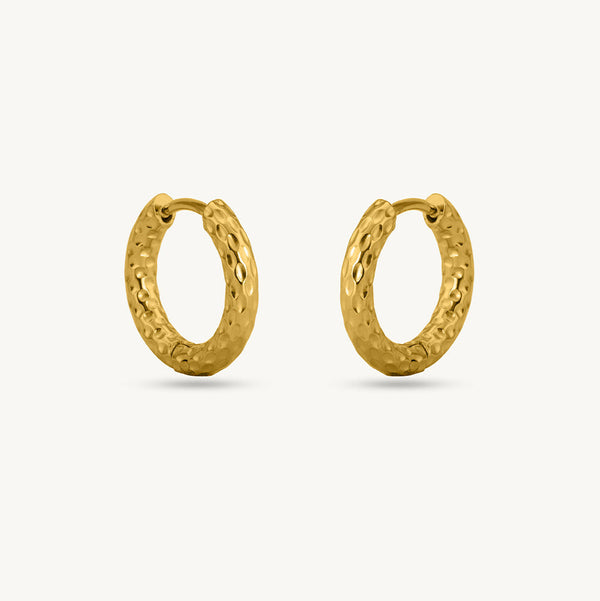 Golden Tidal Hoops