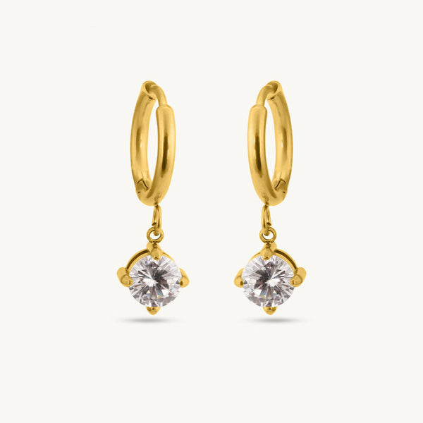 Golden Sparkle Hoops