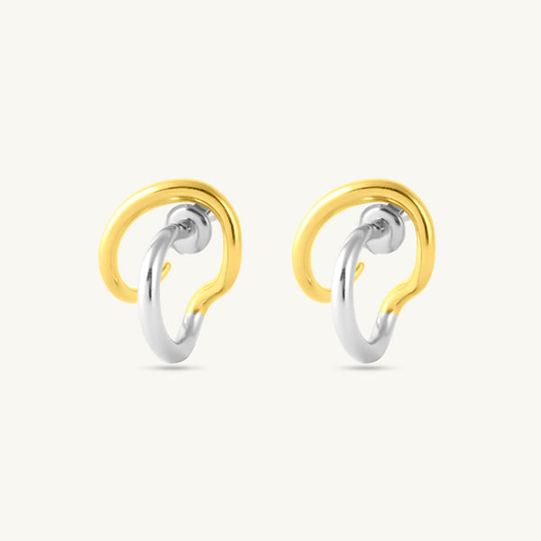 Abstract Curve Stud Earrings