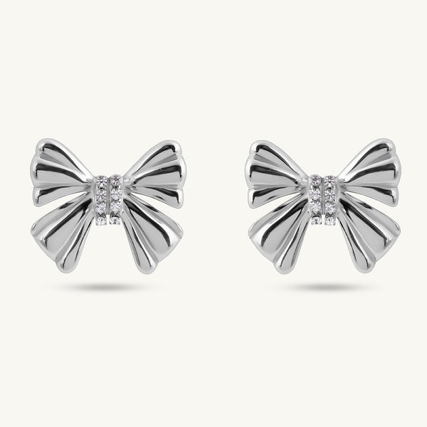 Sparkly Bow Earrings