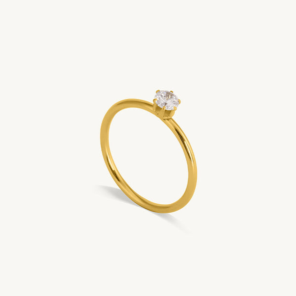 Solitaire Whisper Ring