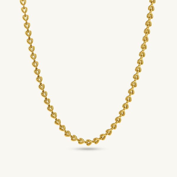 Heart Link Chain Necklace