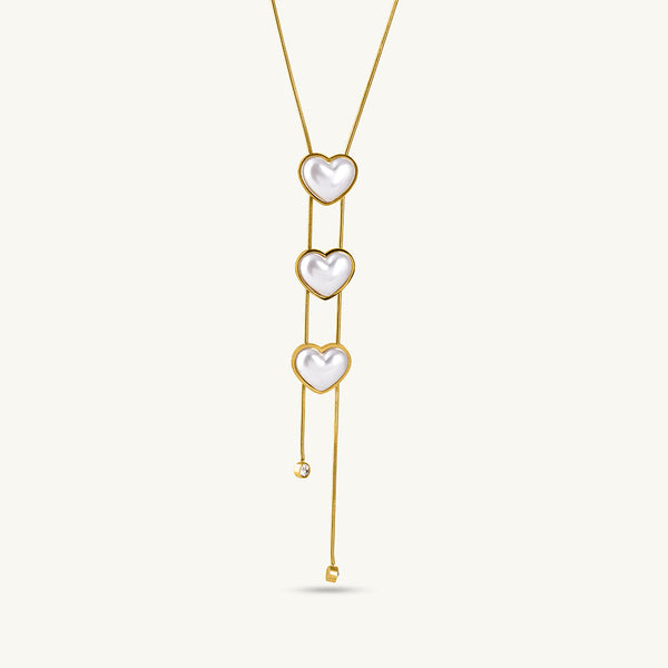 Triple Heart Adornment Necklace