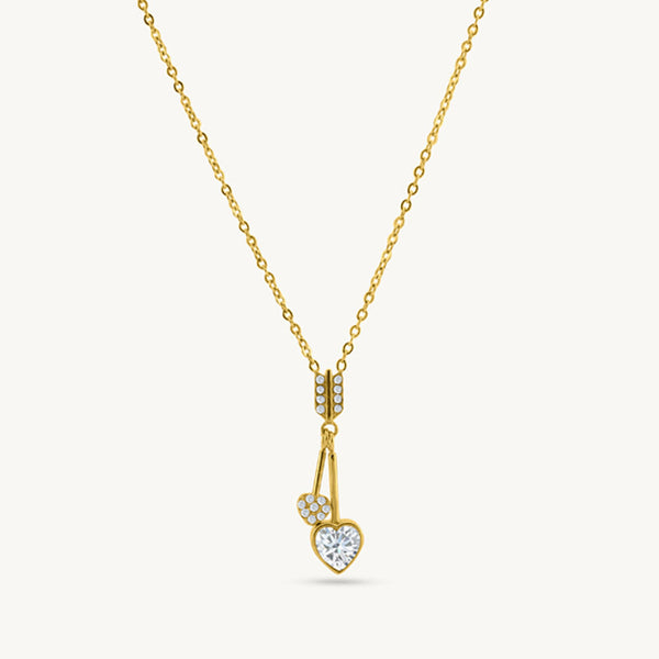 Crystal Thread Drop Necklace