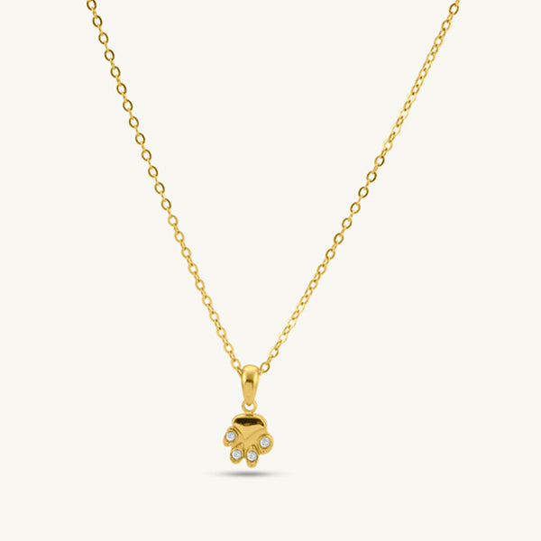 Petite Floral Crown Pendant Necklace