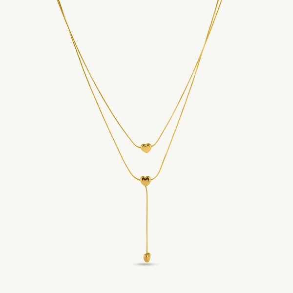 Double Layered Golden Coin Necklace