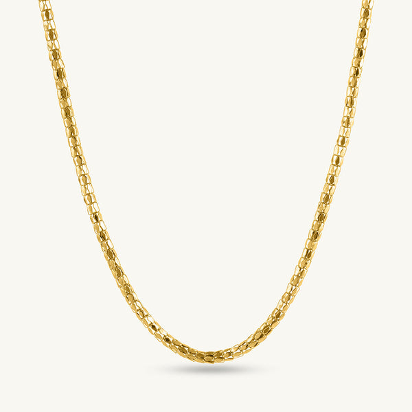 Sleek Golden Snake Chain