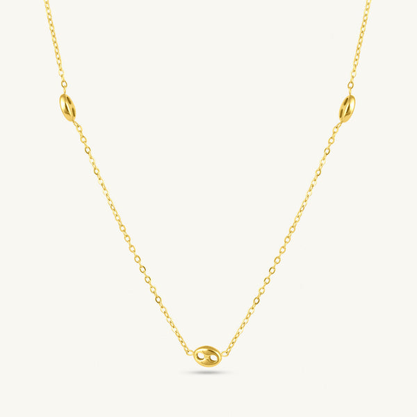 Tiny Orb Station Chain Necklace
