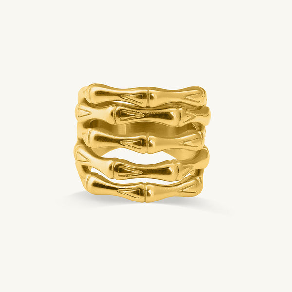 Stacked Bamboo Ring