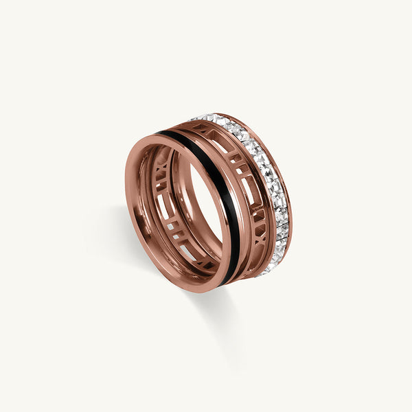 Stackable Rose Gold Ring Set