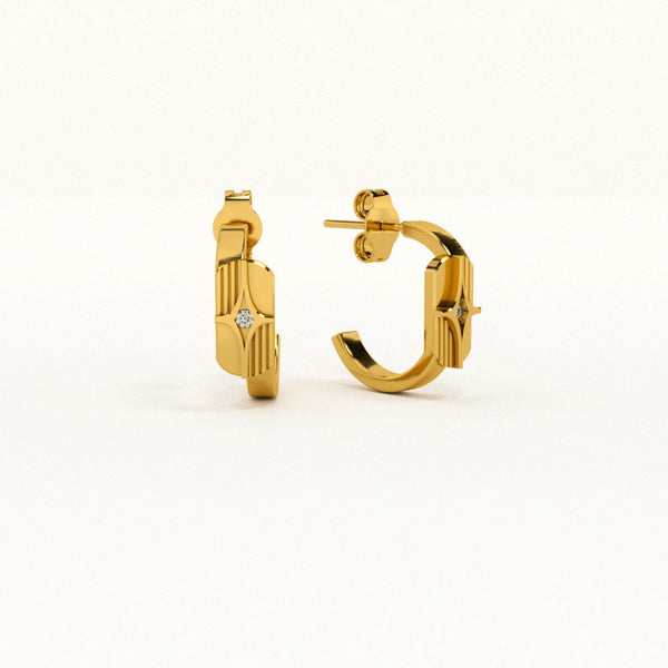 Tiny Echoes Signature Earrings