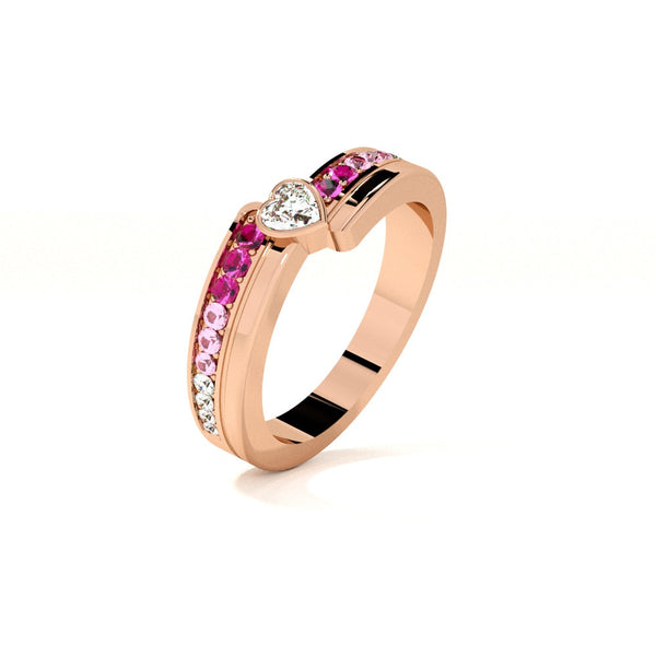 Petal glow Rose Gold 925 Silver Ring