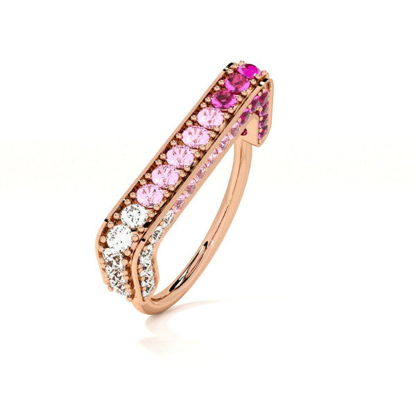 Sakura Mist Rose Gold 925 Silver Ring