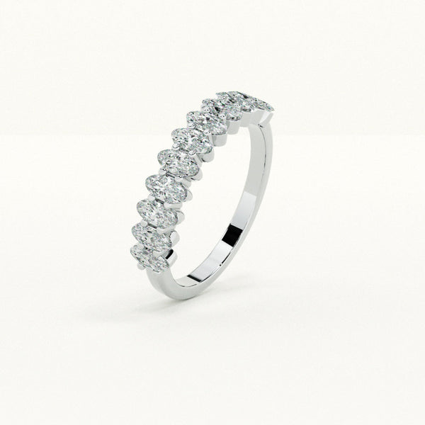 Marquise Eternity Band 925 Sterling Silver Ring
