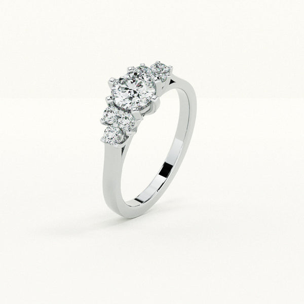 Marquise-Cut 925 Sterling Silver Ring