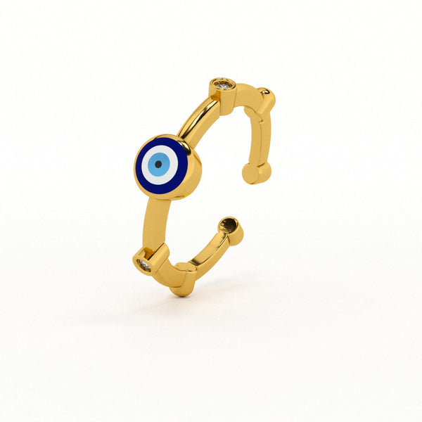 Evil Eye 925 Stone Band Ring
