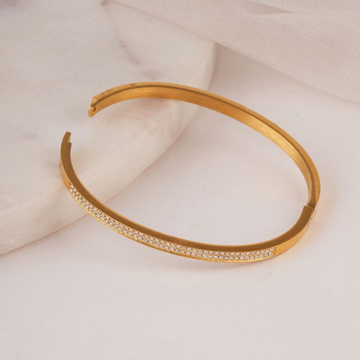 Classy Stone Bangle Bracelet-2