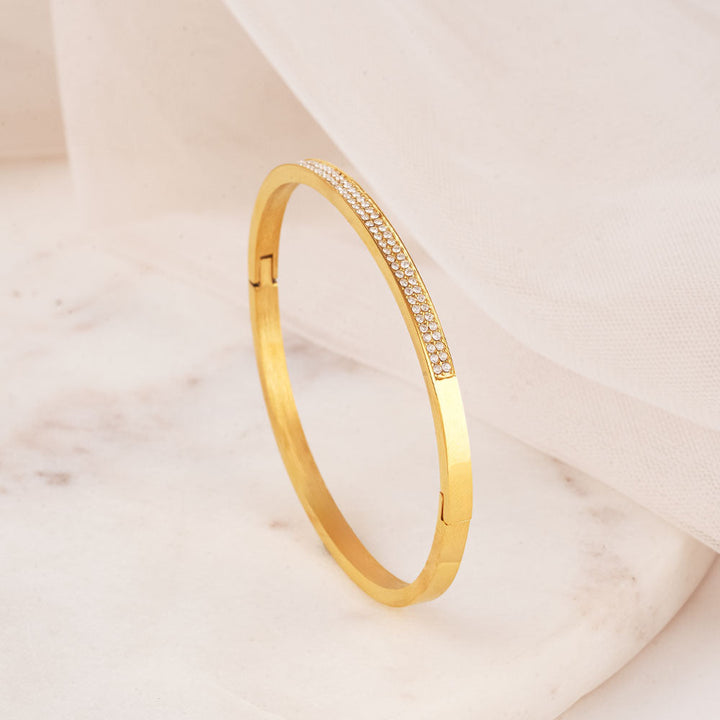 Classy Stone Bangle Bracelet-3