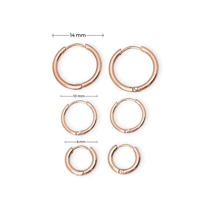 Shop Round Huggie Hoop Earrings Palmonas-9