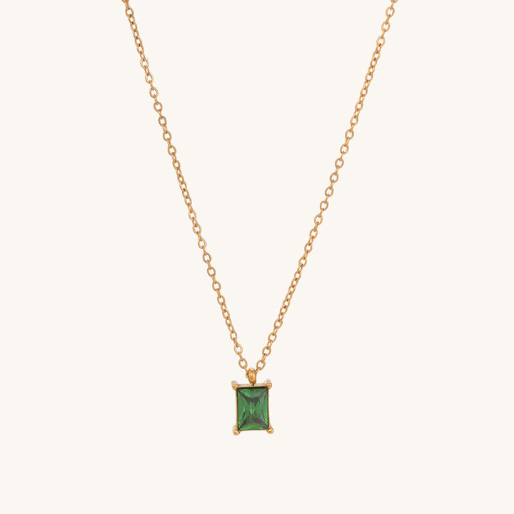 Shop Emerald Aventurine Necklace- 18k Gold Plated Palmonas-2