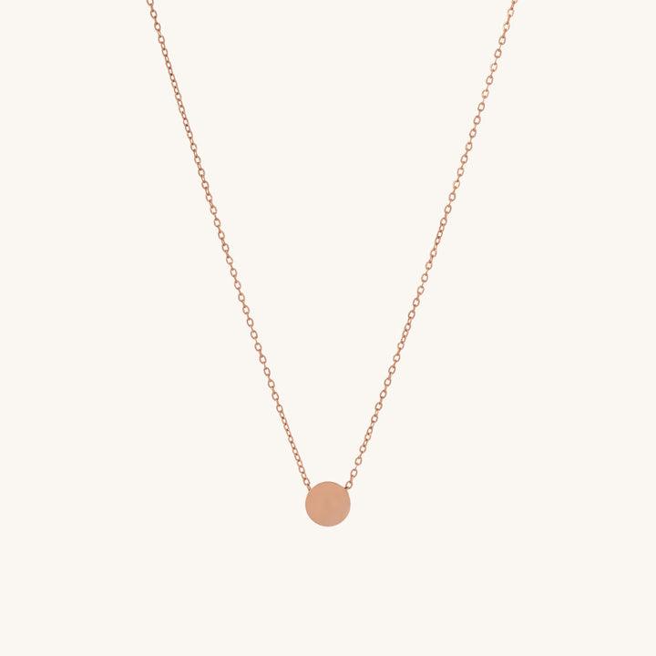 Shop Minimalist Round Necklace | 18k Gold Plated Palmonas-2