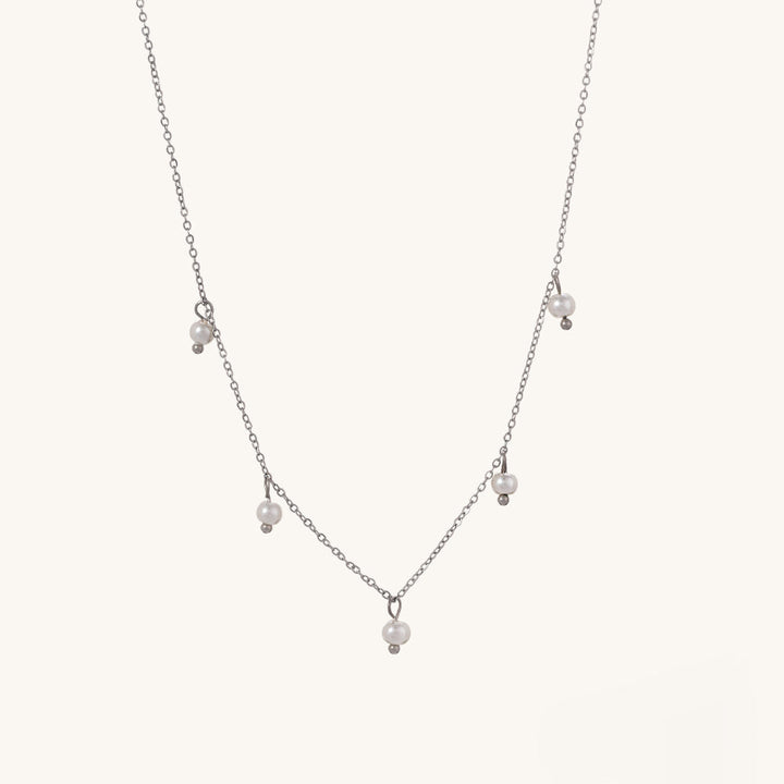 Shop Multiple Tiny Pearl Charms Necklace Palmonas-2