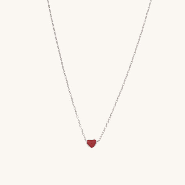 Shop Red Heart Necklace- 925 Silver Palmonas-2