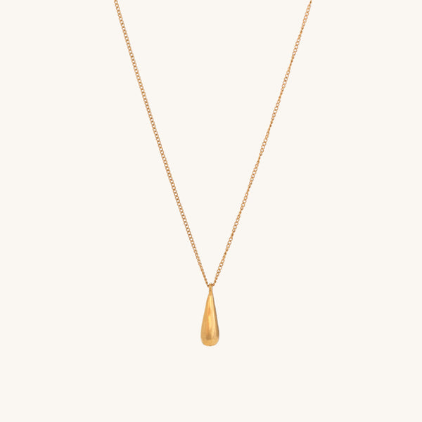 Shop Thin Drop Necklace- 18k Gold Plated Palmonas-2