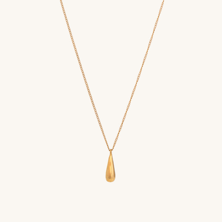 Shop Thin Drop Necklace- 18k Gold Plated Palmonas-2
